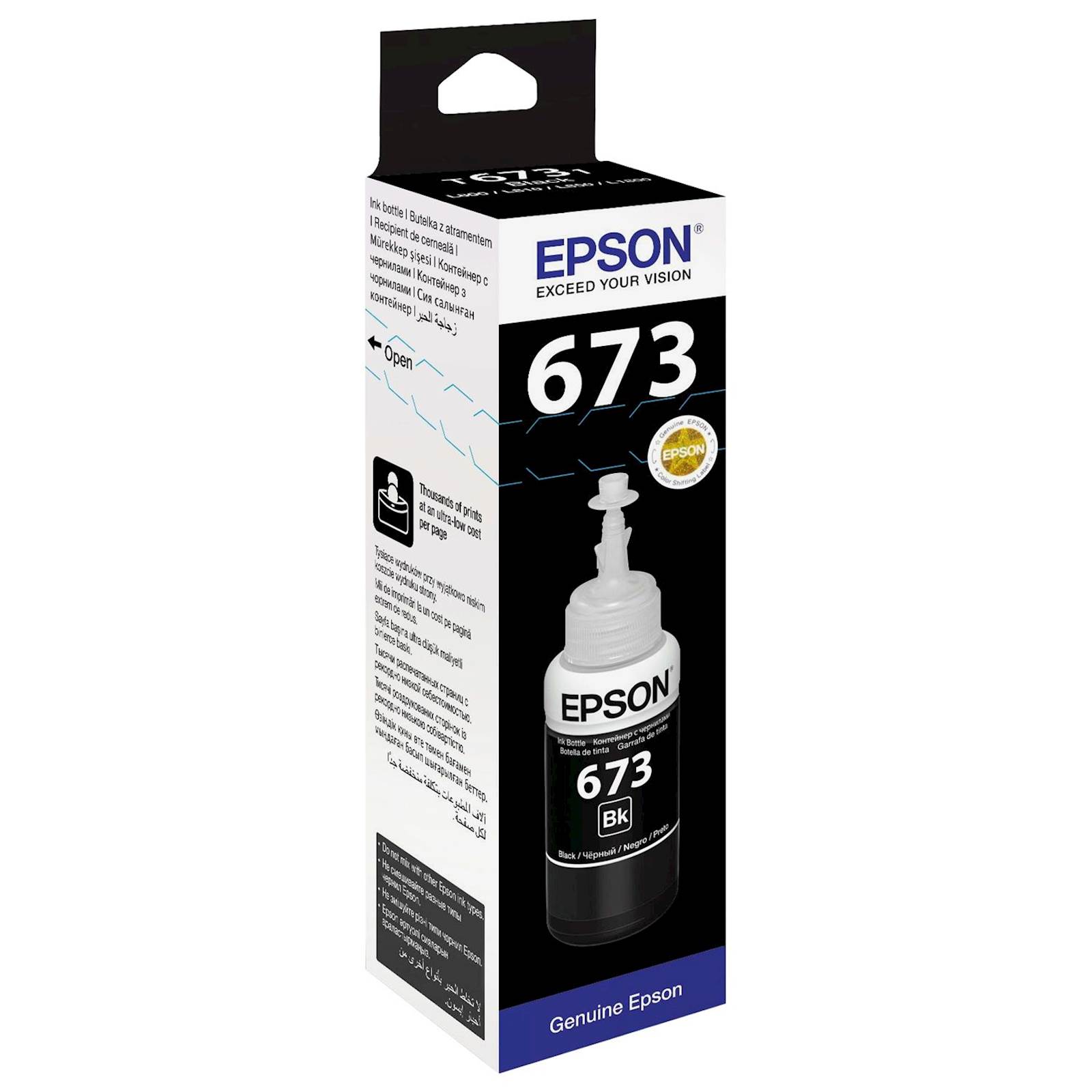 Tinta EPSON EcoTank ITS T6731 Black 70ml