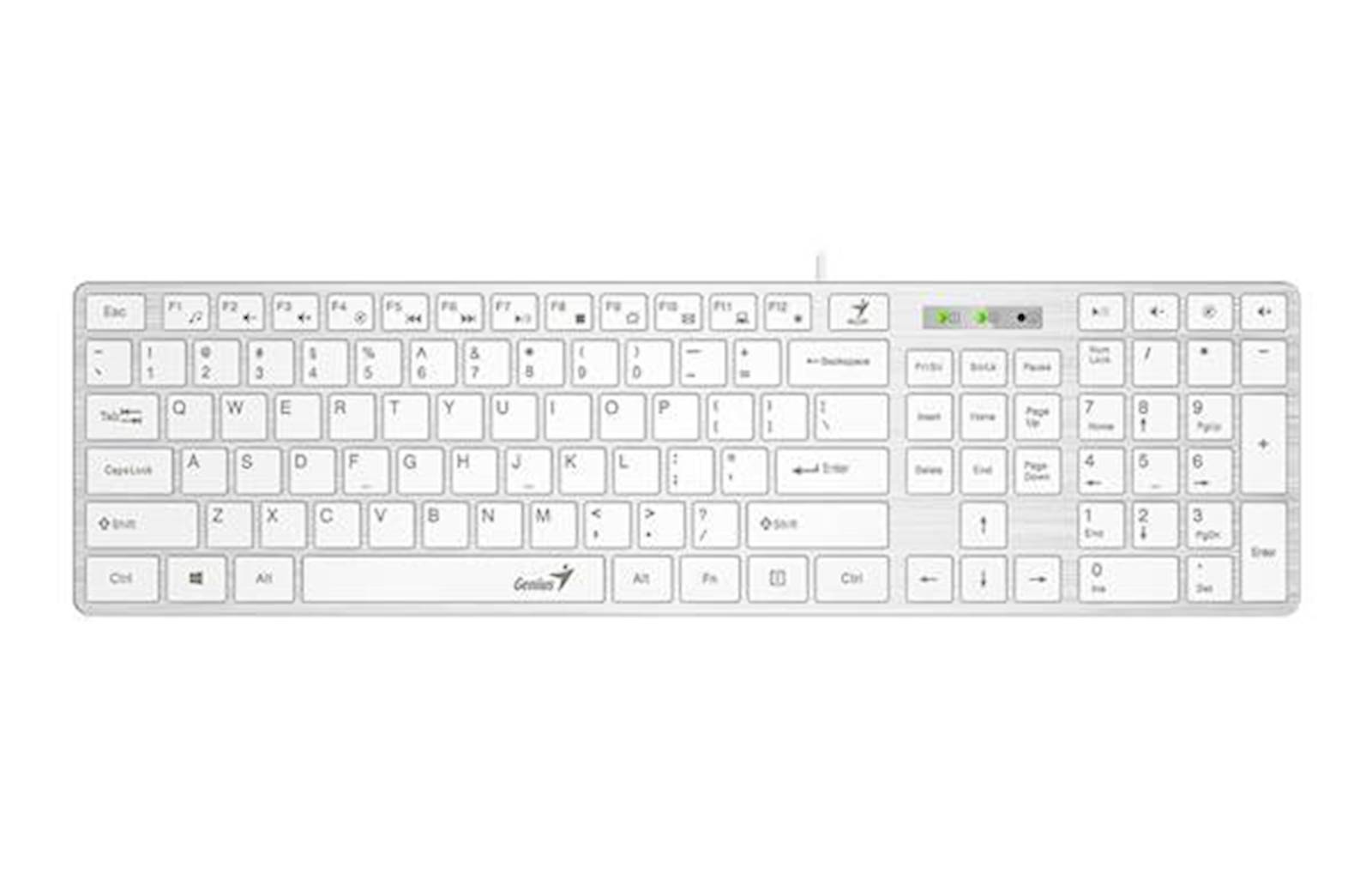Tastatura Genius Slimstar 126 USB bijela